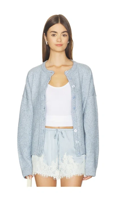 Show Me Your Mumu Foster Cardigan In Blue