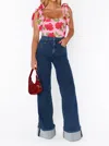 Show Me Your Mumu Gidget Bodysuit In Heart Throb Floral In Purple