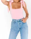Show Me Your Mumu Gidget Bodysuit In Pink