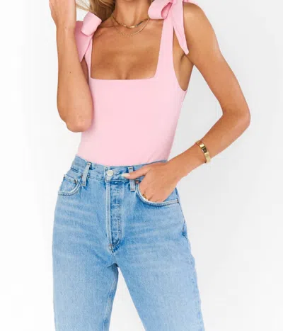 Show Me Your Mumu Gidget Bodysuit In Pink Stretch