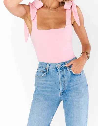 Show Me Your Mumu Gidget Bodysuit In Pink Stretch In Multi
