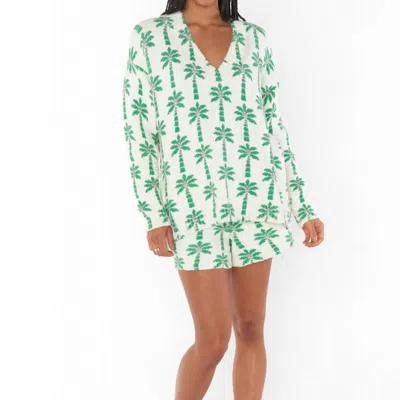 SHOW ME YOUR MUMU GILLIGAN SWEATER IN PALM KNIT