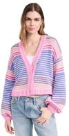 Show Me Your Mumu Good Karma Cardigan Multi Stripe In Multi Stripe