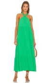 Show Me Your Mumu Hallie Halter Dress In Spring Green