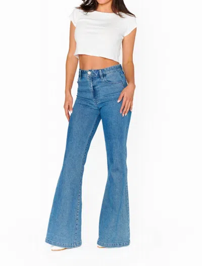 Show Me Your Mumu Hawn Bell Jeans In Sky Rider In Blue
