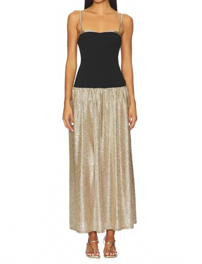 Show Me Your Mumu Hepburn Midi Dress In Silver Confetti In Multi