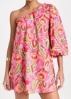 Show Me Your Mumu High Volume Mini Dress In Paradise Palms In Multi