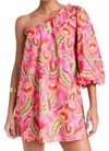 Show Me Your Mumu High Volume Mini Dress In Paradise Palms In Multi