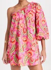 Show Me Your Mumu High Volume Mini Dress In Paradise Palms In Multi