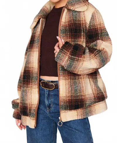 Show Me Your Mumu Hunter Jacket In Plaid In Neutral
