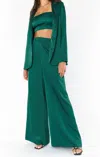 Show Me Your Mumu Irwin Pants In Emerald Luxe In Multi