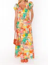 Show Me Your Mumu Italia Maxi Dress In Winnie Postcards In Multi