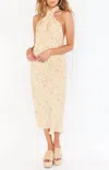 Show Me Your Mumu Jasmine Midi Dress In Desert Snake In Beige