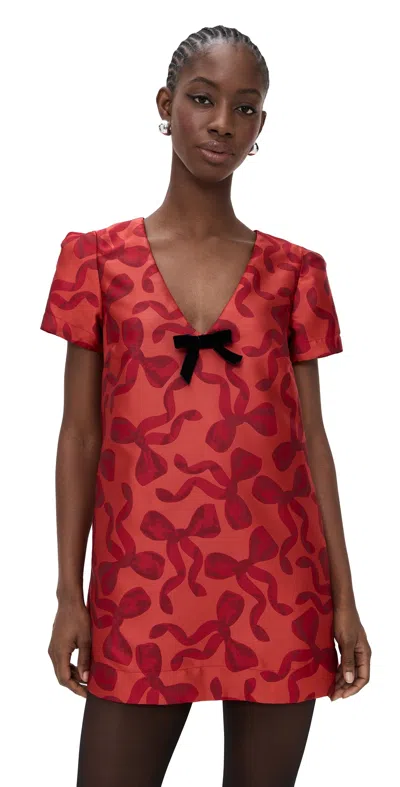 Show Me Your Mumu Jeanette Dress Bow What Fun In Red