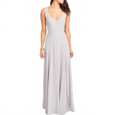Show Me Your Mumu Jenn Maxi Dress In Dove Grey In Gray