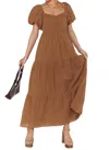 Show Me Your Mumu Joanna Midi Dress In Brown In Brown
