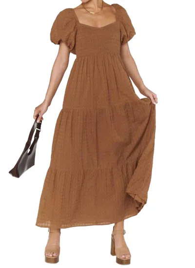 Show Me Your Mumu Joanna Midi Dress In Brown