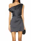 Show Me Your Mumu Jodi Mini Dress In Grey Metallic In Gray