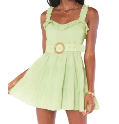 Show Me Your Mumu Jolene Mini Dress In Sage