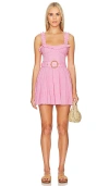 Show Me Your Mumu Jolene Mini Dress In Pink Lemonade