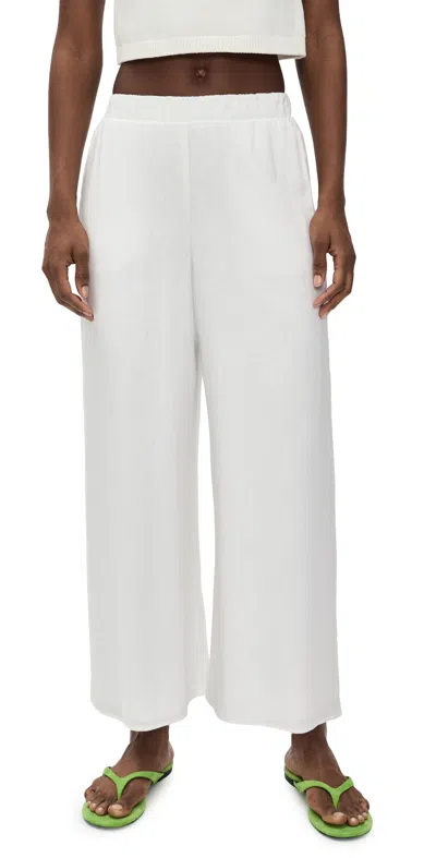 Show Me Your Mumu Kick Back Pants White Linen