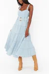 Show Me Your Mumu Lainey Midi Dress In Dew Drop