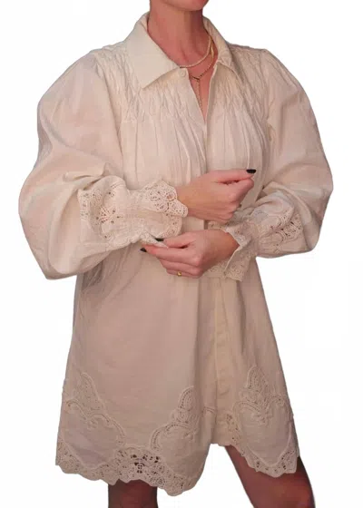 Show Me Your Mumu Leona Mini Dress In White