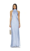 Show Me Your Mumu Lisa Maxi Dress In Blue