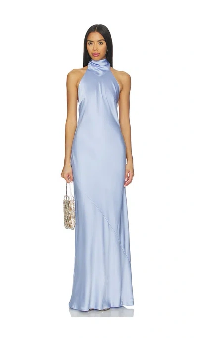 Show Me Your Mumu Lisa Maxi Dress In Blue