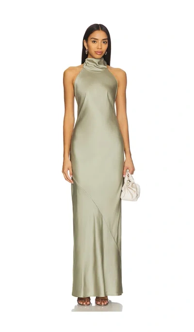Show Me Your Mumu Lisa Maxi Dress In Green