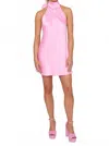 Show Me Your Mumu Lisa Mini Dress In Pink Luxe Satin In Pink