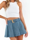 Show Me Your Mumu Lohan Mini Skort In Blue