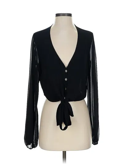 Pre-owned Show Me Your Mumu Long Sleeve Blouse In Black