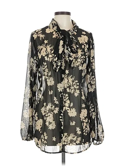 Pre-owned Show Me Your Mumu Long Sleeve Blouse In Black
