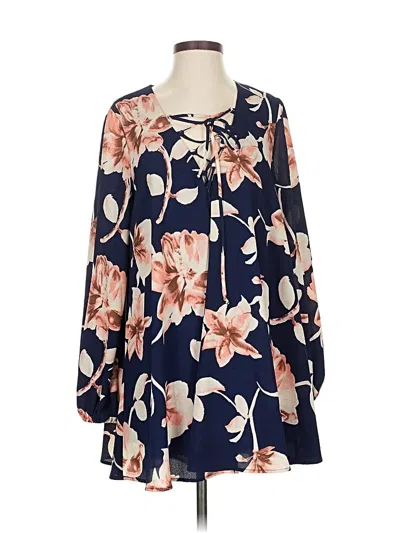 Pre-owned Show Me Your Mumu Long Sleeve Blouse In Blue