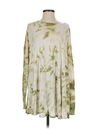 Pre-owned Show Me Your Mumu Long Sleeve Blouse In Green