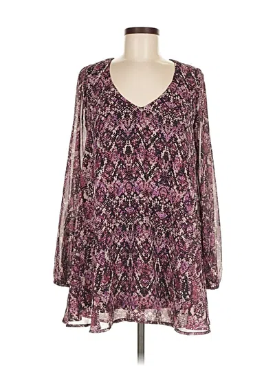 Pre-owned Show Me Your Mumu Long Sleeve Blouse In Purple