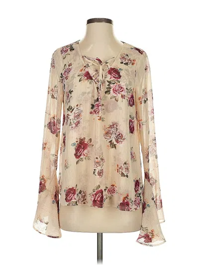 Pre-owned Show Me Your Mumu Long Sleeve Blouse In White