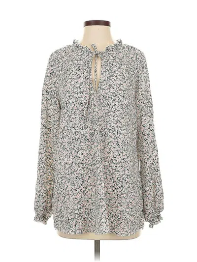 Pre-owned Show Me Your Mumu Long Sleeve Blouse In White