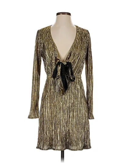 Pre-owned Show Me Your Mumu Long Sleeve T-shirt In Gold