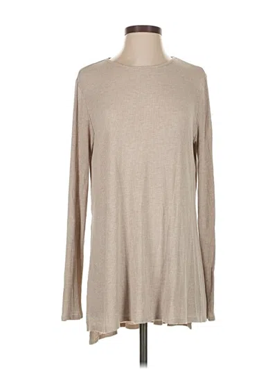 Pre-owned Show Me Your Mumu Long Sleeve T-shirt In Tan