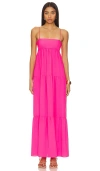 Show Me Your Mumu Long Weekend Maxi Dress In Pink Pebble In Pink Pebble