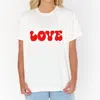 SHOW ME YOUR MUMU LOVE GRAPHIC TEE IN WHITE