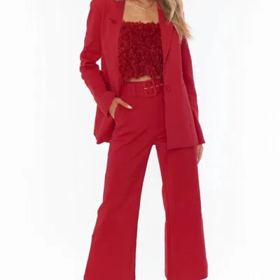 Show Me Your Mumu Major Blazer In Red