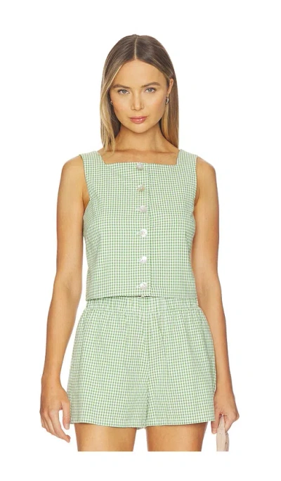 Show Me Your Mumu Maren Top In Field Green