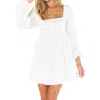 Show Me Your Mumu Marianna Mini Dress In White Clip Butterfly In Multi