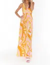 Show Me Your Mumu Marisol Maxi Dress In Pink/orange In Multi