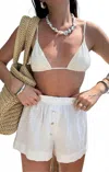 Show Me Your Mumu Max Boxer Shorts In White In White