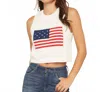 Show Me Your Mumu Milo American Tank In Flag Knit In White