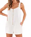 Show Me Your Mumu Mission Chic Romper In Seasalt In White